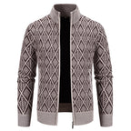 Korean Autumn And Winter Trendy Casual Fashion Stand-up Collar Cardigan Coat Men