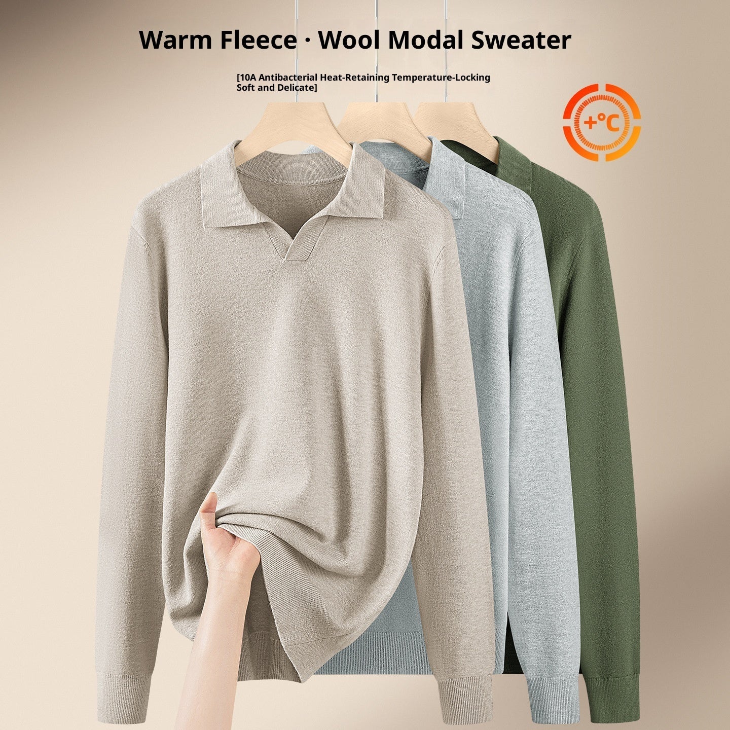 Men's Autumn And Winter Casual Loose Warm Sweater For Layering