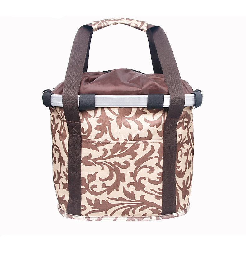 Fashion Aluminum Alloy Apron Folding Basket Bag