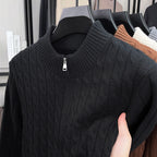 Thick Jacquard Warm Young And Middle-aged Soft Turtleneck Sweater