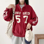 Design Sense Niche Couple Coat High Street Two Bars Raglan