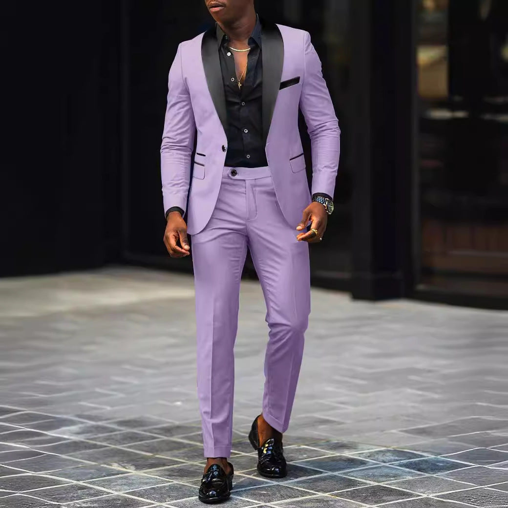 Men's Business Casual Suit Coat Trouser Suit