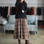 Casual Vacation Style Elastic Waist A- Line Dress