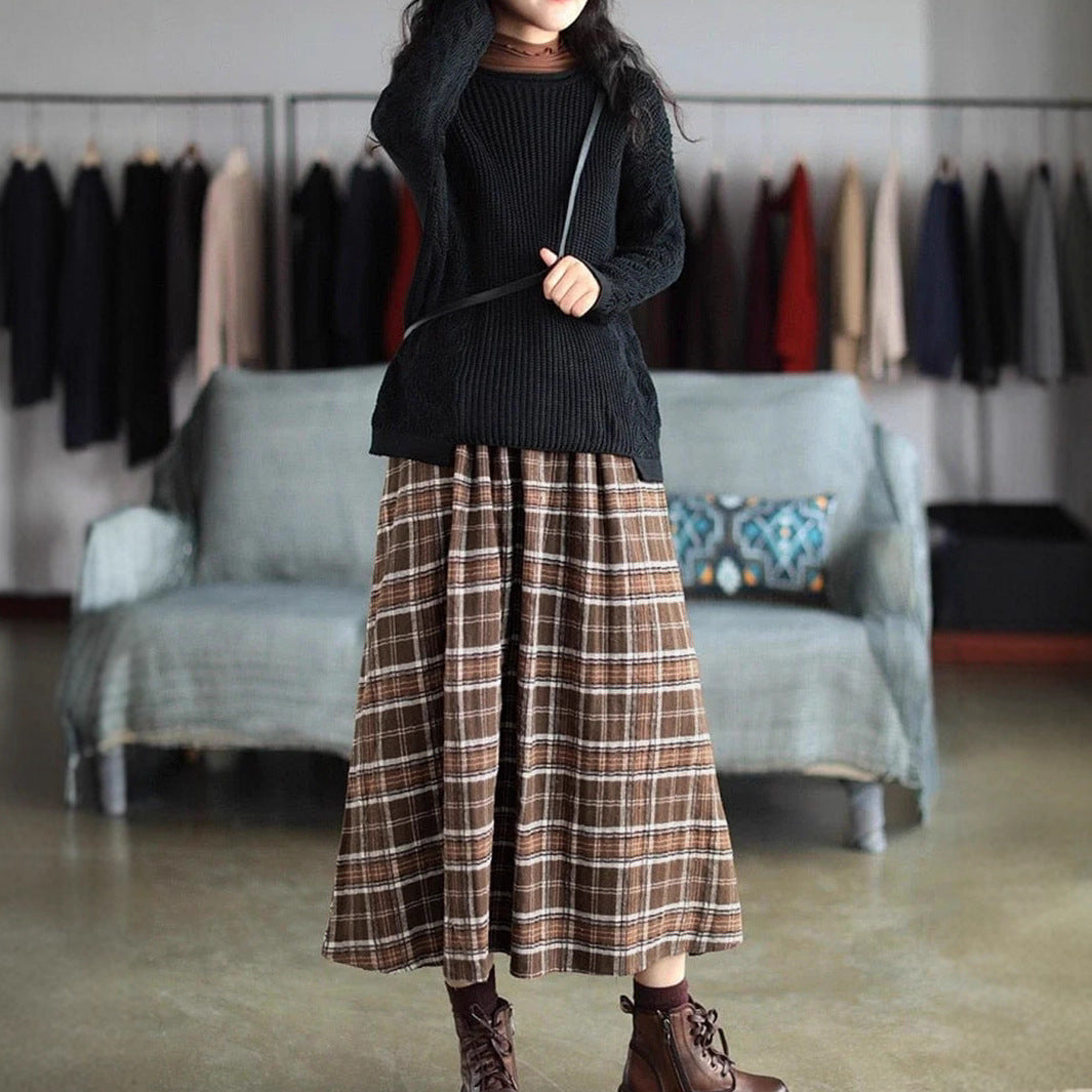 Casual Vacation Style Elastic Waist A- Line Dress