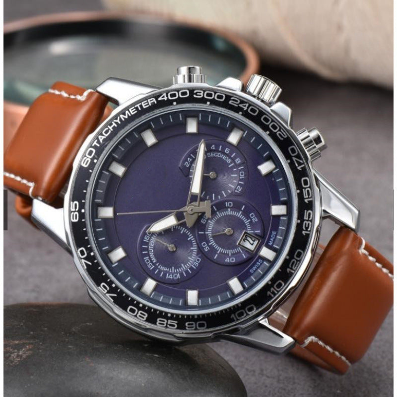 Men's Day Six-pin Full-function Quartz Watch