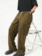 Fashion Casual Sports Corduroy Multi-pocket Work Pants