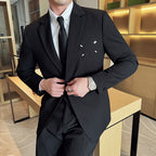 Slim-fit Thin One Button Casual Suit Jacket Men's Two-piece Suit