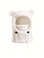 Cute Bear Ear Children Outdoor Keep Warm Ear Protection Hoodie Neck Warmer