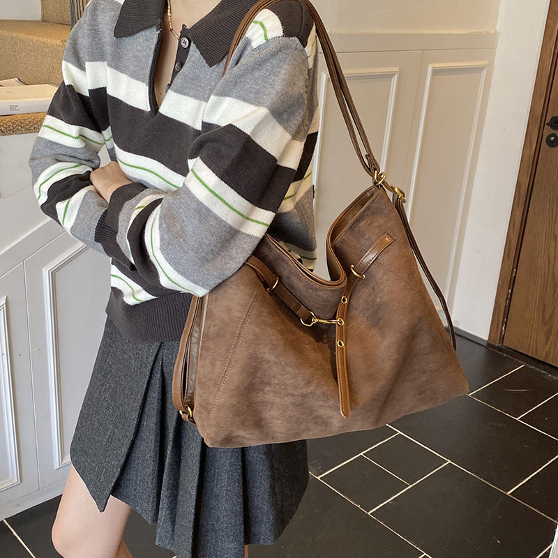 Women's Suede Leisure Commute Backpack