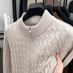 Thick Jacquard Warm Young And Middle-aged Soft Turtleneck Sweater