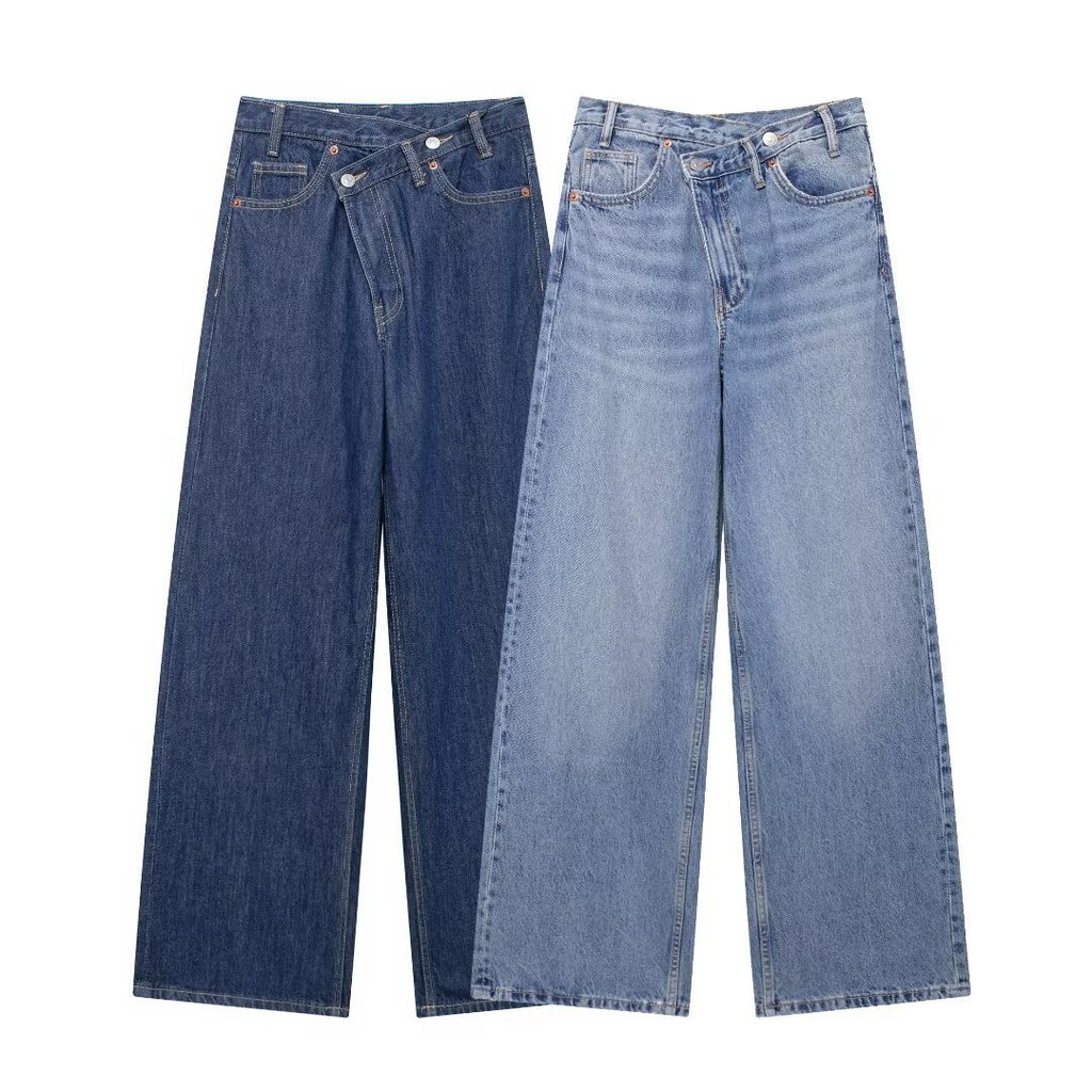 High Waist Wide Leg Jeans Daily Comfortable, Casual And Versatile