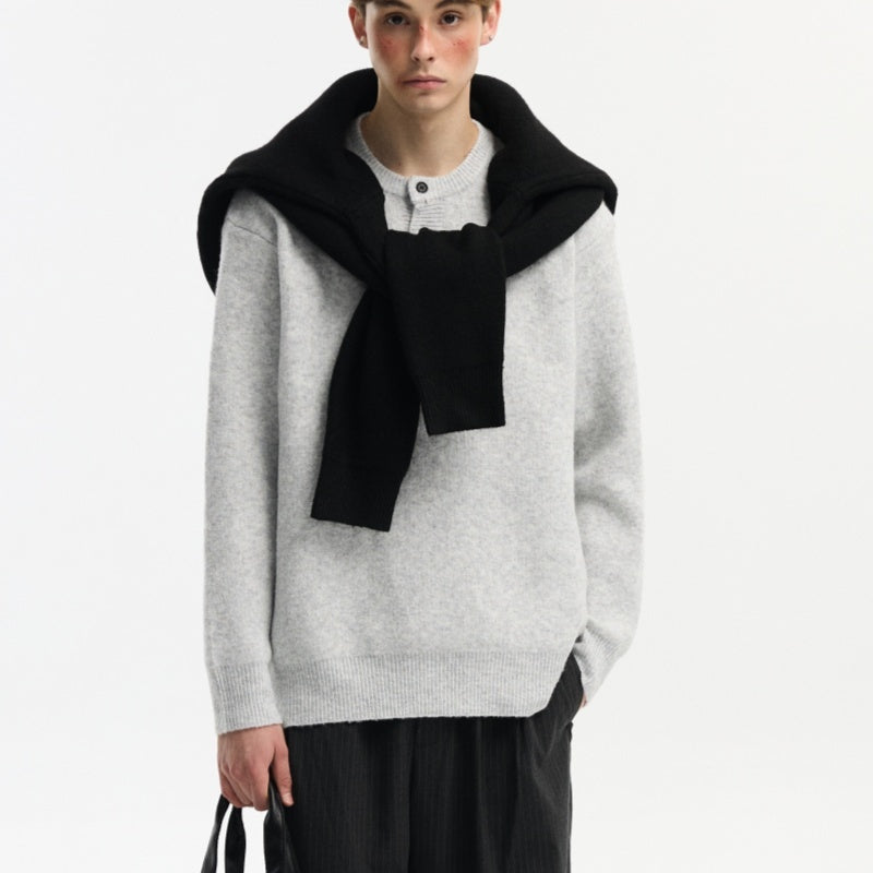 Men's Pullover Sweater Autumn And Winter American Lazy Style