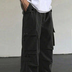 Men's Loose Wide Leg Straight Leg Quick-Dry Casual Trousers