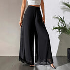 Casual Chiffon Wide-leg Pants Loose Trousers