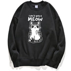 Cartoon Kitten Pattern Sweater European Size