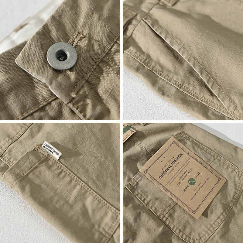 Spring And Autumn Fashion Trendy Young Men Workwear Casual Pants