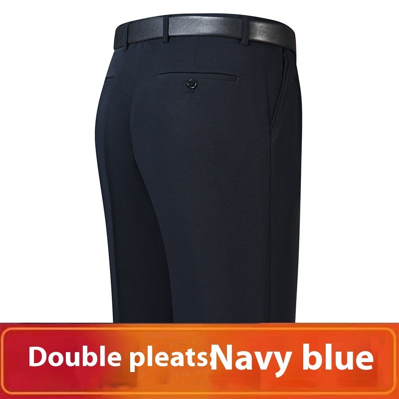 Men's Loose Deep Crotch Straight Trousers