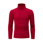 Autumn And Winter Men's Solid Color Versatile High-neck Base Layer Casual Fleece Top