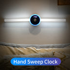 Smart Cabinet Light Clock Timing Sensor Light Removable LED Wardrobe Light Human Body Sensor Light