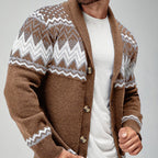 European And American Solid Color Long-sleeved Knitted Cardigan Coat Sweater