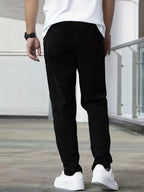Men's Black Trend Simple All-matching Jeans Fashion Personality