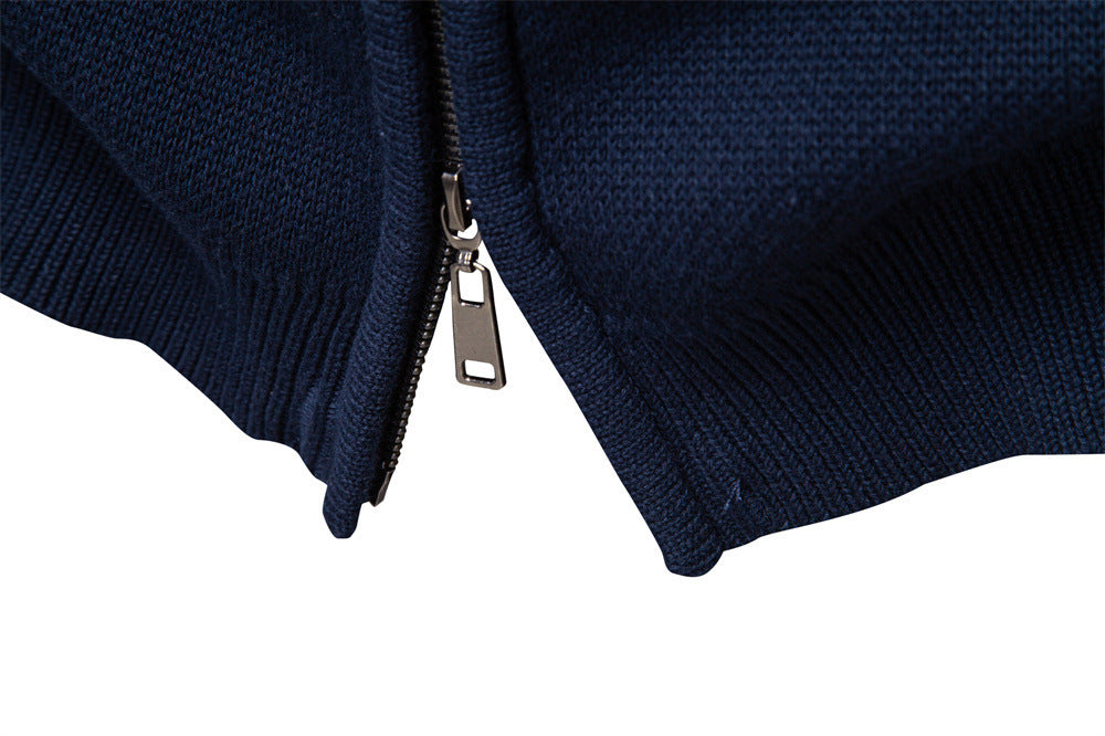 Men's Fashion Sweater Zipper Knitted Jacket