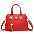 Large Capacity Versatile Women's Bag With Lychee Texture