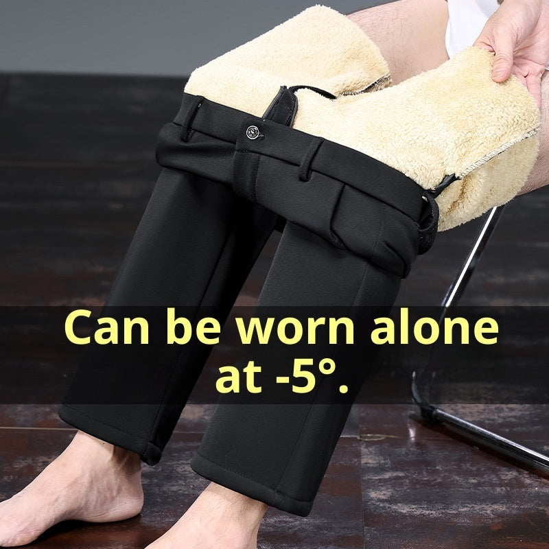 Middle-aged And Elderly Thermal Dad's Outfit Cross-border Grandpa Casual Pants