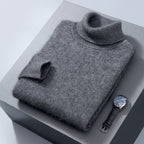 Men's High-neck Cashmere Sweater Solid Color Versatile