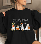 Halloween Cotton Material Round Neck Women's Sweater Long Sleeve