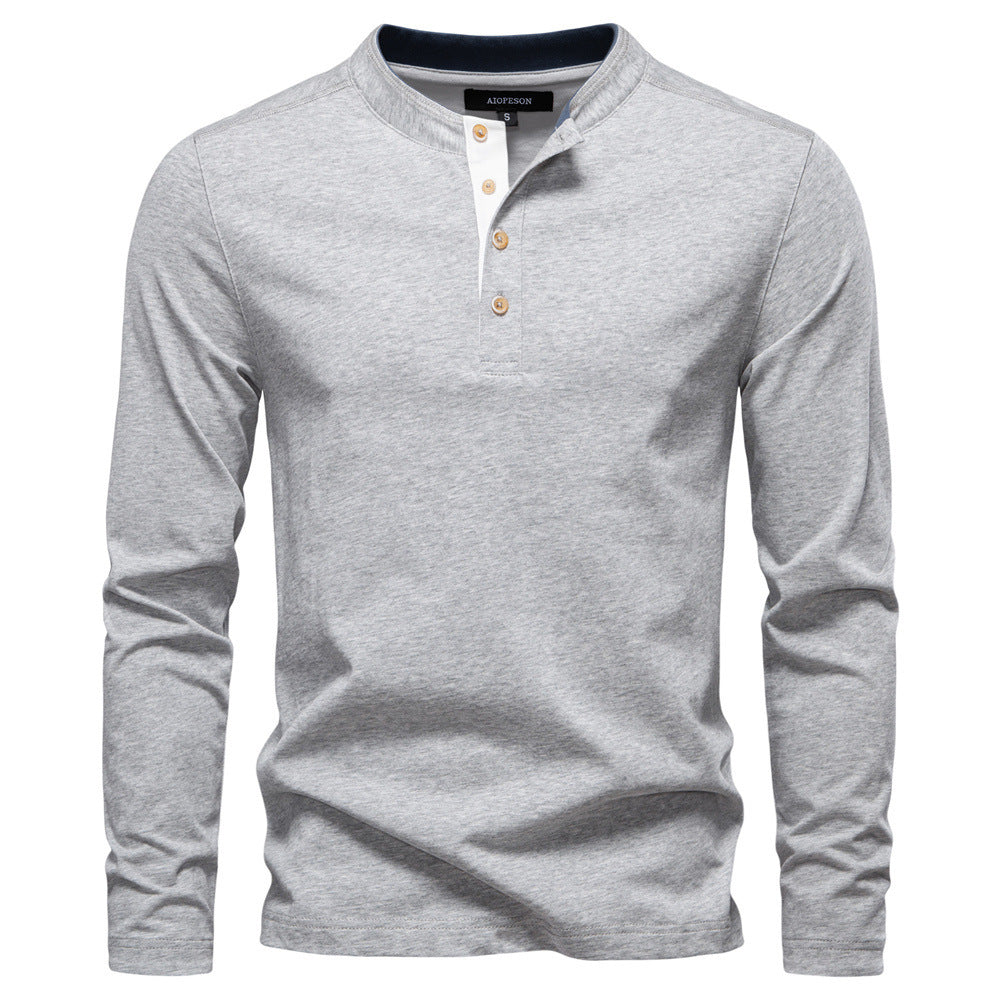 Men's Long Sleeve T-shirt Business Casual Bottoming Shirt
