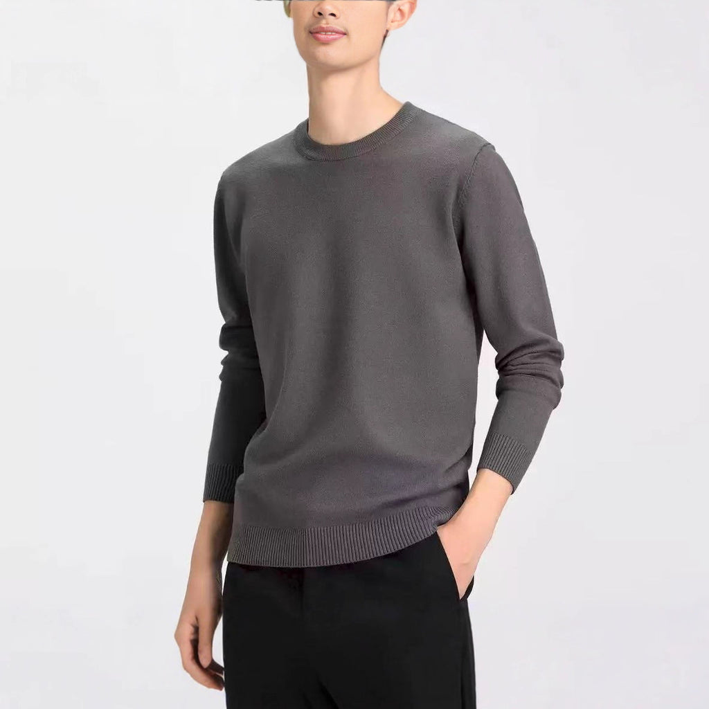 Crew Neck Casual Youth Warm Anti-Pilling Pullover Sweater