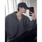Knitted Sweater High-grade Baggy Coat