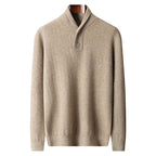 Winter Men's Pure Cashmere Lapel Sweater