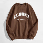 Womens Hoodies Long Sleeve Graphic California Letters Print