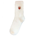 Women's Autumn And Winter Style White Mink Fur Christmas Stockings