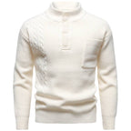 Men's Fashion British Henry Stand Collar Sweater