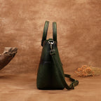 Embossed Retro Contrast Color Elegant Artistic National Style Small Square Bag