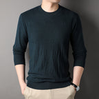 Spring And Autumn Middle-aged Men's Solid Color Sweater