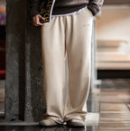 Casual Brushed Suede Sweatpants Straight-leg Wide-leg Pants