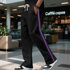 Contrast Color Side Stripe Sports Speaker Casual Sweatpants