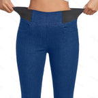 Fleece Padded Jeans Women's Slim Fit All-matching Skinny Pants