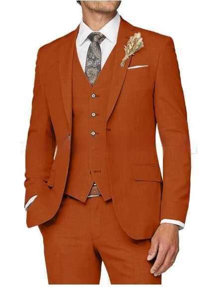 Men's Suit Set Three-piece Casual