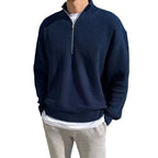 Spring And Autumn Loose Fashion Half Zipper Men's Sweater