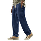 Multi-pocket Loose Wide Leg Casual Trousers