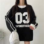 Round Neck Design Stitching Pullover And Fleece Sweater