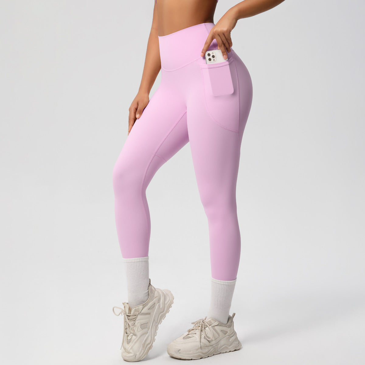 Solid Color Double-sided Brushed Tight Breathable Yoga Pants