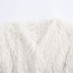 Metallic Color Fringe Trim Jacket Coat For Women