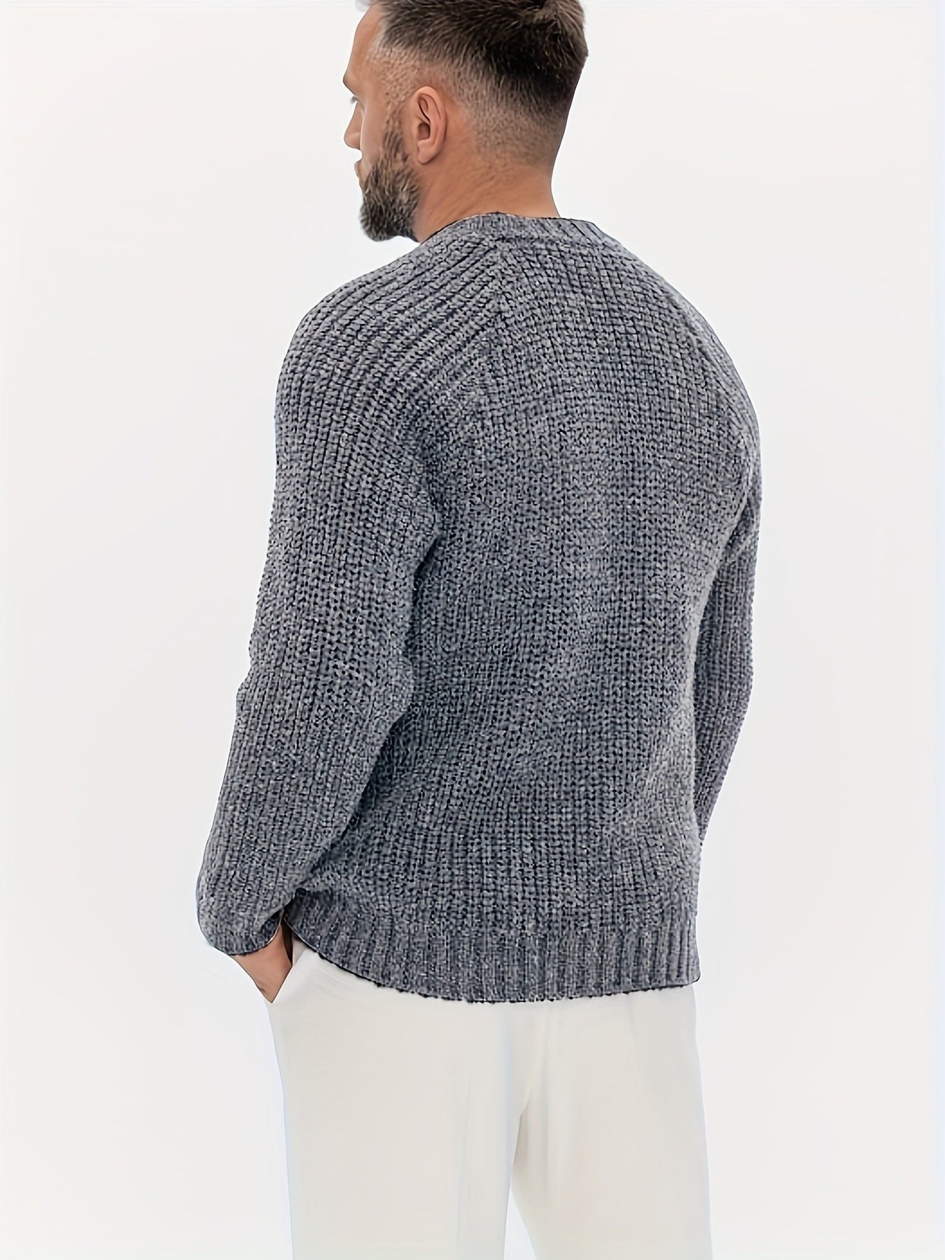 Loose Daily Casual Round Neck Men's Pullovers
