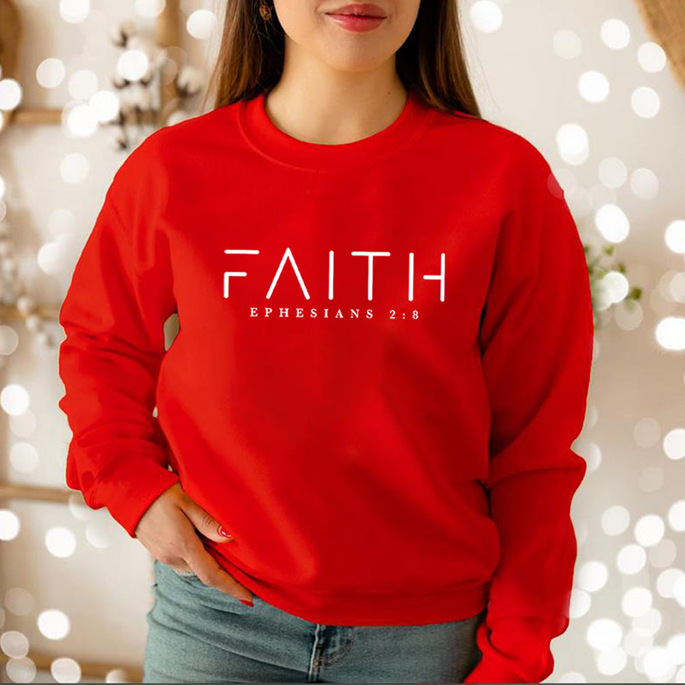 Trendy Faith Sweatshirt Bible Verse Shirt Christian Clothing
